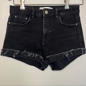 Zara Trafaluc Black Denim Shorts 4
